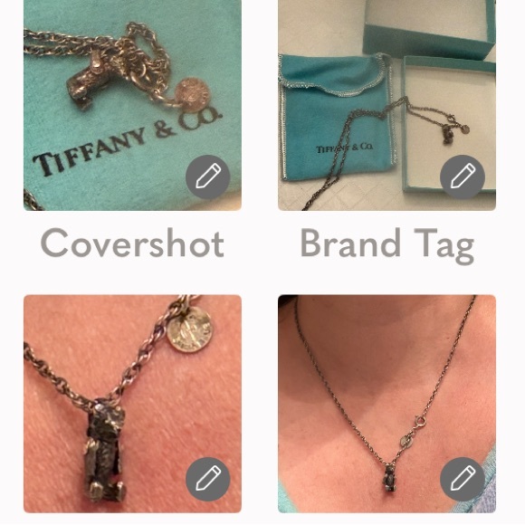 Tiffany & Co. Silver 18”Chain moveable🧸Teddy Bear Charm